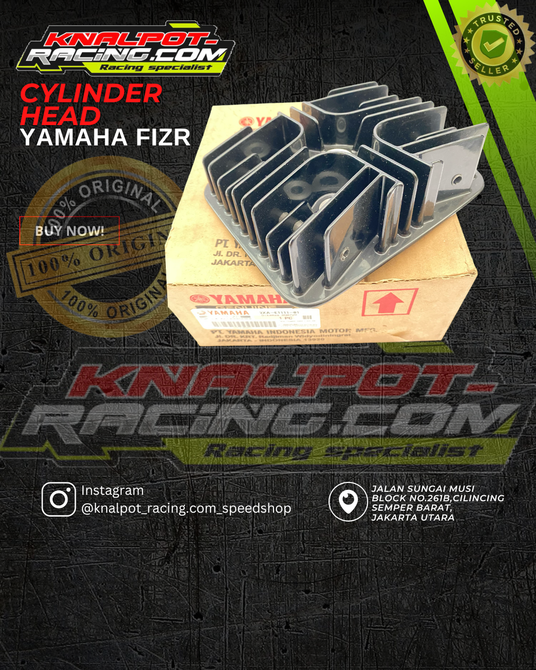 CYLINDER HEAD YAMAHA FIZR